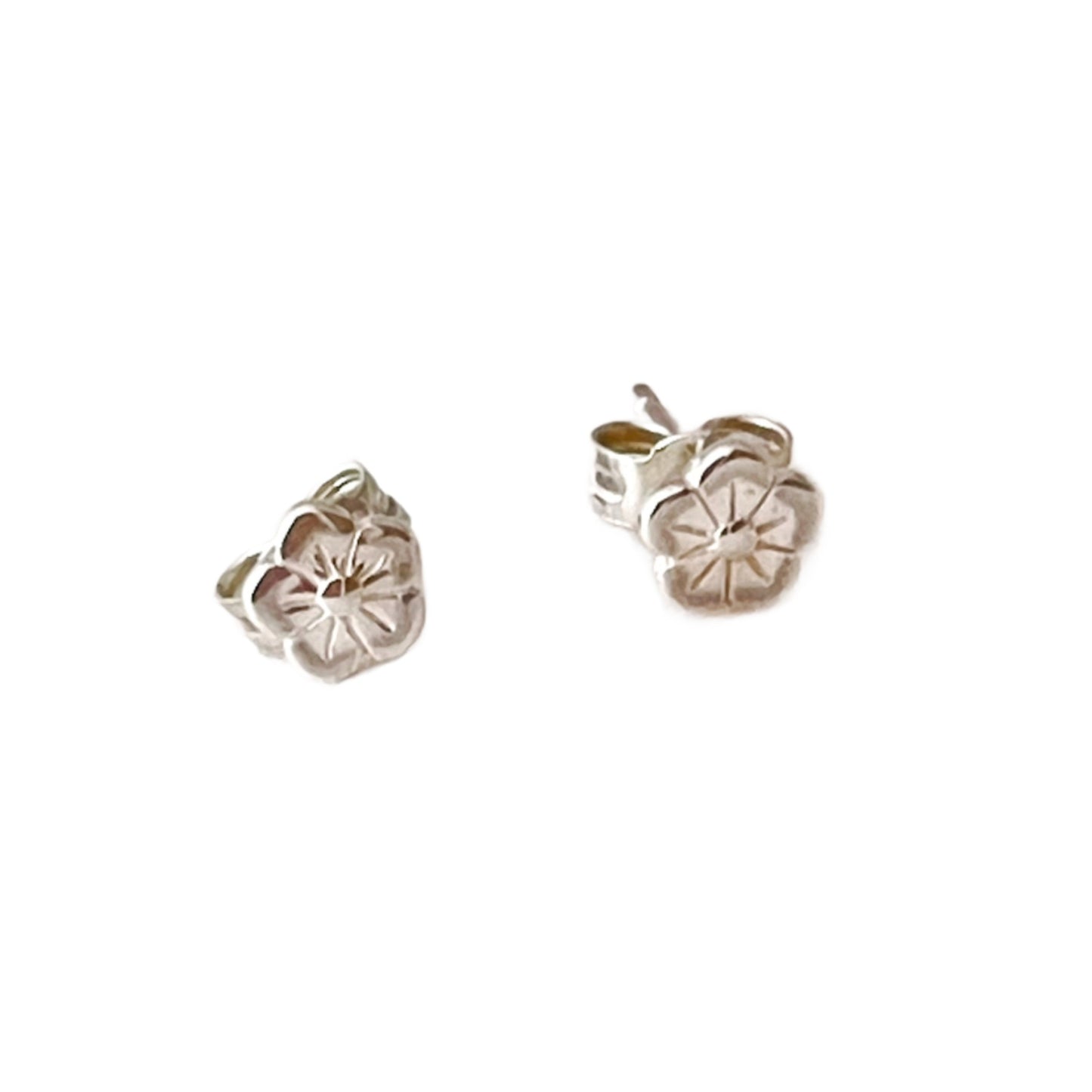 Sterling Silver Sakura Studs