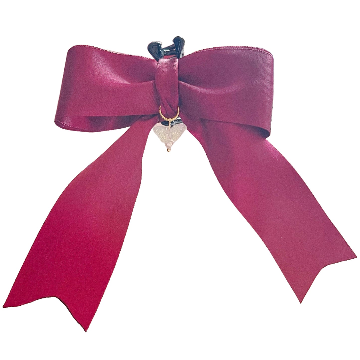 Red Butterfly Bow Clawclip