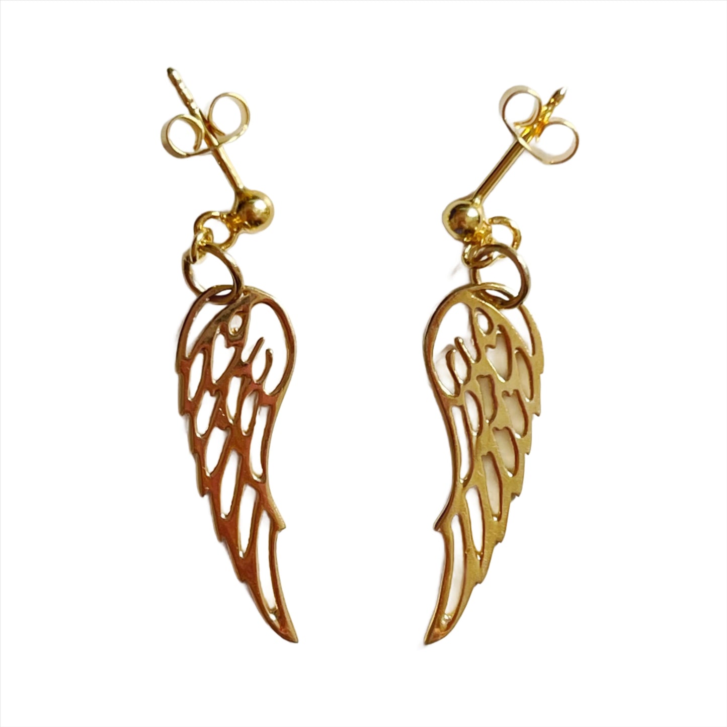 Gold Angel Wing Earrings